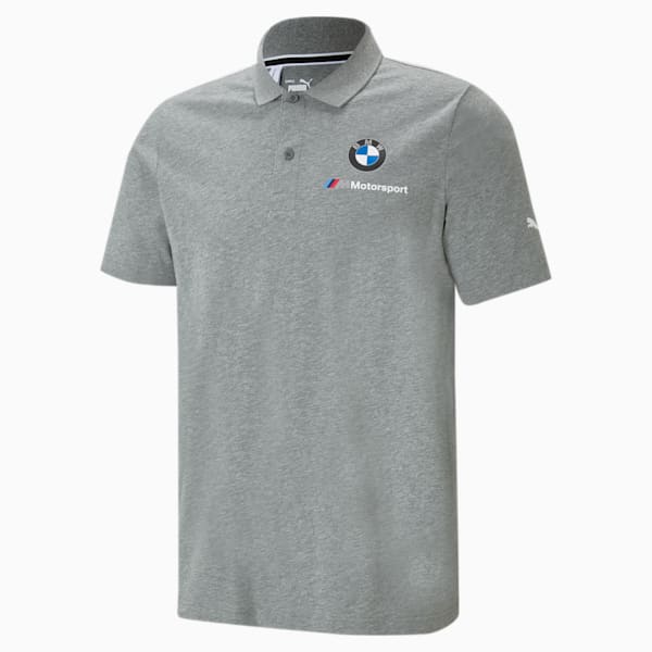 BMW M Motorsport Essential Men's Polo, Medium Gray Heather, extralarge