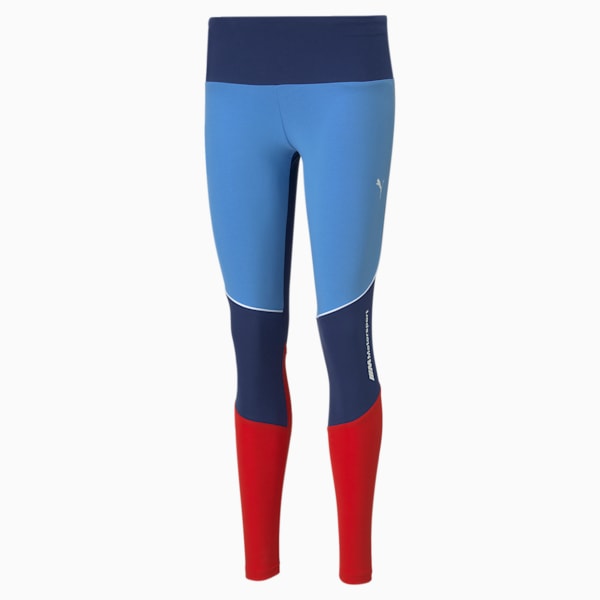 BMW M Motorsport Women's Street Leggings, Marina-Blueprint-High Risk Red, extralarge-IND