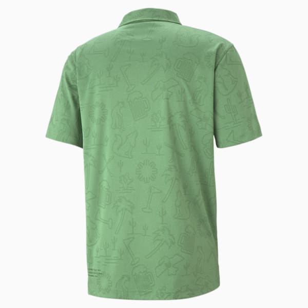 ゴルフ FIRST MILE フラッシュ ポロシャツ, Amazon Green Heather, extralarge