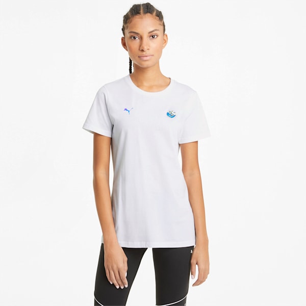 BMW M Motorsport Logo Women's  T-shirt, Puma White, extralarge-IND