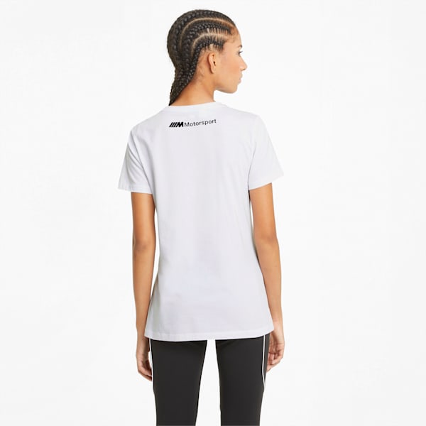 BMW M Motorsport Logo Women's  T-shirt, Puma White, extralarge-IND