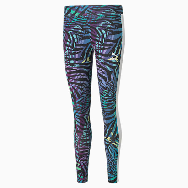 CG Printed Women's Leggings, Byzantium, extralarge-IND