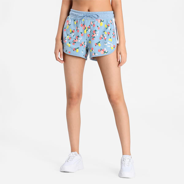 Classics Graphics Women's AOP Shorts, Forever Blue, extralarge
