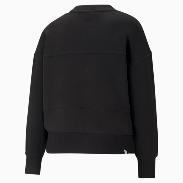Downtown Women's Crewneck Sweatshirt, Puma Black, extralarge