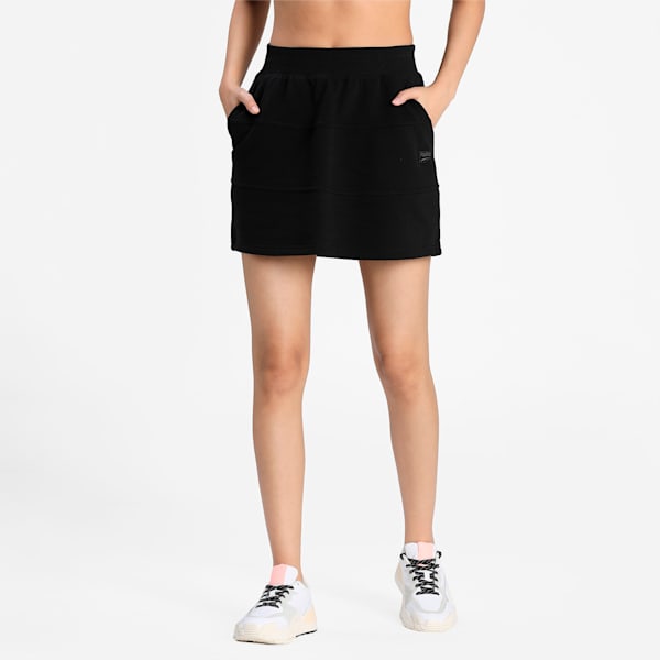 Downtown Women's Skirt, Puma Black, extralarge-IND
