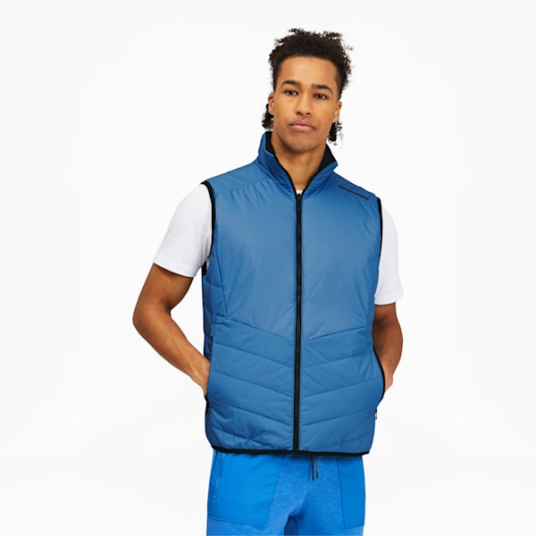 Porsche Design Men's Reversible Padded Vest, Parisian Blue, extralarge