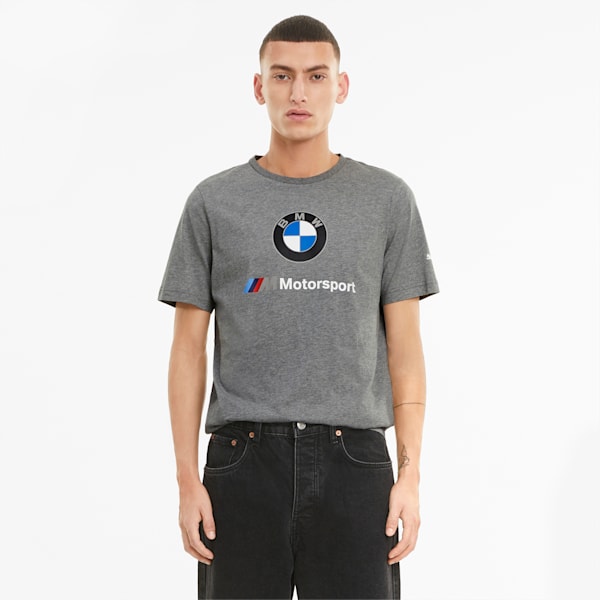 Playera BMW M Motorsport Essentials Logo para Hombre, Medium Gray Heather, extralarge