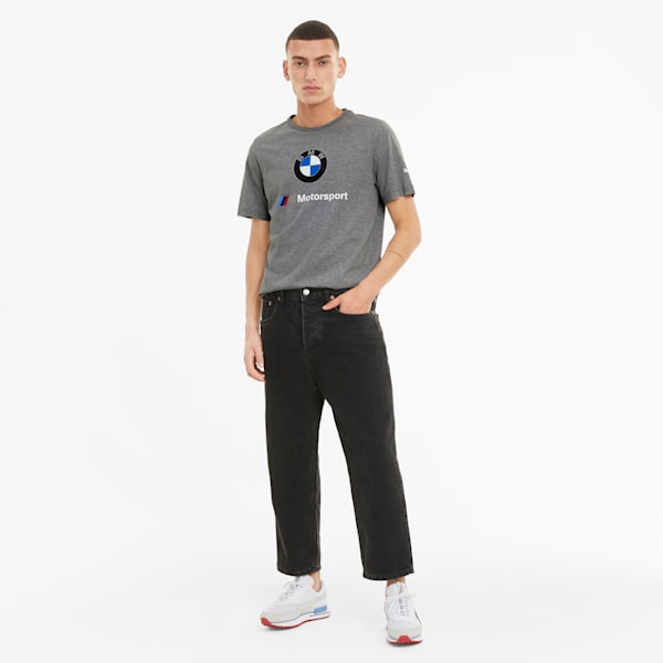 BMW M Motorsport Essential Men's Logo Tee, Medium Gray Heather, extralarge