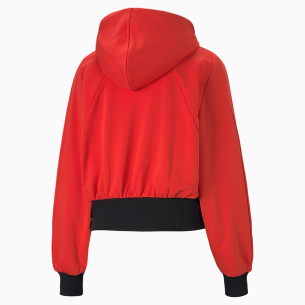 PUMA International Women's Relaxed Hoodie, Poppy Red, extralarge-IND