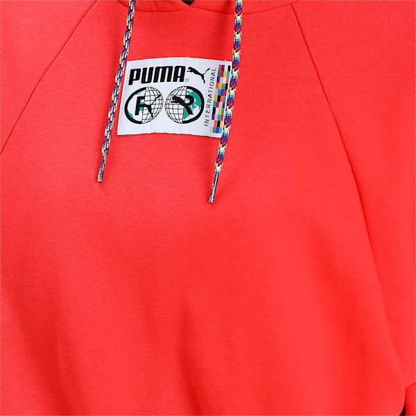 PUMA International Women's Relaxed Hoodie, Poppy Red, extralarge-IND