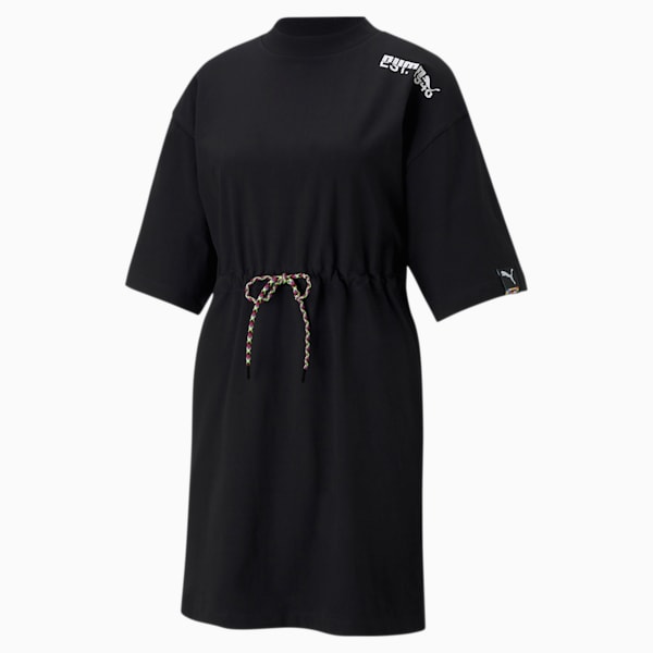 INTL Game Women's T-Shirt Dress, Puma Black, extralarge