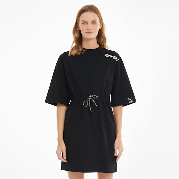 INTL Game Women's T-Shirt Dress, Puma Black, extralarge