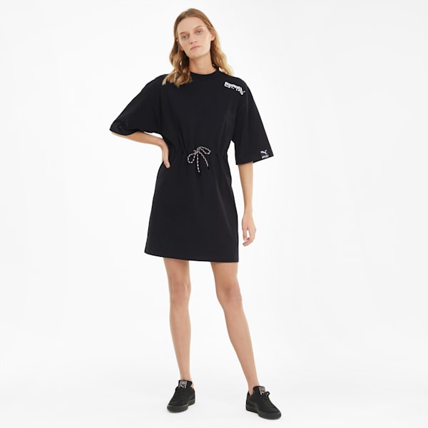 INTL Game Women's T-Shirt Dress, Puma Black, extralarge