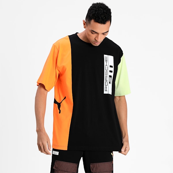 Porsche Legacy Statement Oversize Men's  Relaxed T-Shirt, Puma Black, extralarge-IND