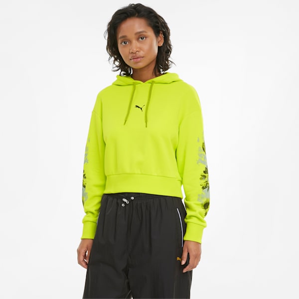 Puma yellow clearance hoodie women's