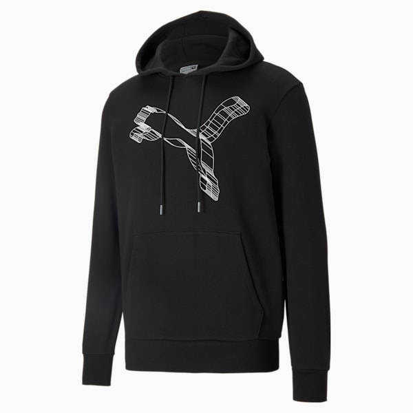 Avenir Men's Hoodie, Puma Black, extralarge