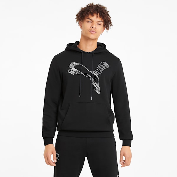 Avenir Men's Hoodie, Puma Black, extralarge