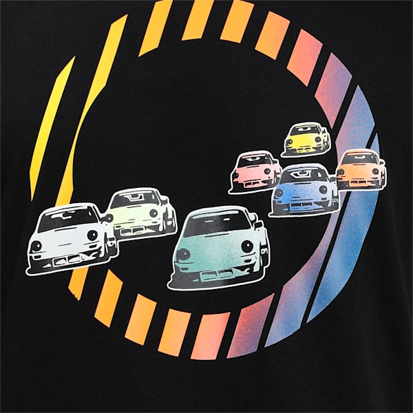 Porsche Legacy Graphic Men's  T-shirt, Puma Black, extralarge-IND