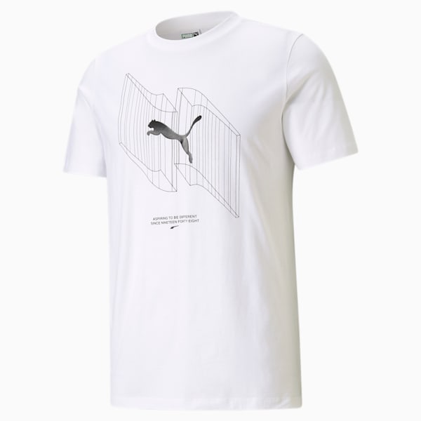 Avenir Men's Tee, Puma White, extralarge