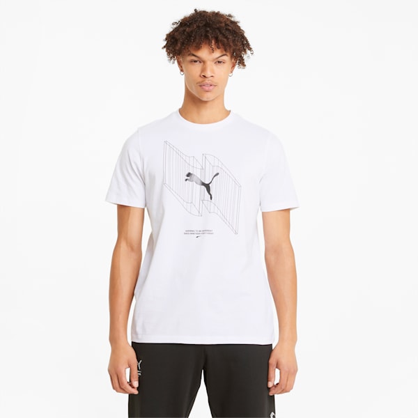 Avenir Men's Tee, Puma White, extralarge