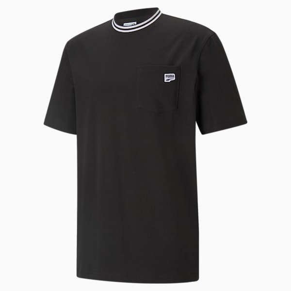 Downtown Pocket Men's Relaxed Fit T-Shirt, Puma Black, extralarge-IND