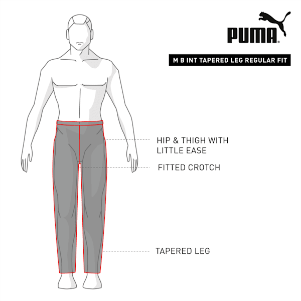 PUMA International Men's Track Pants, Puma Black