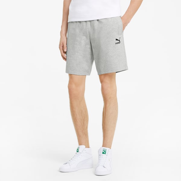 Classics Logo Men's Shorts, Light Gray Heather, extralarge-IND