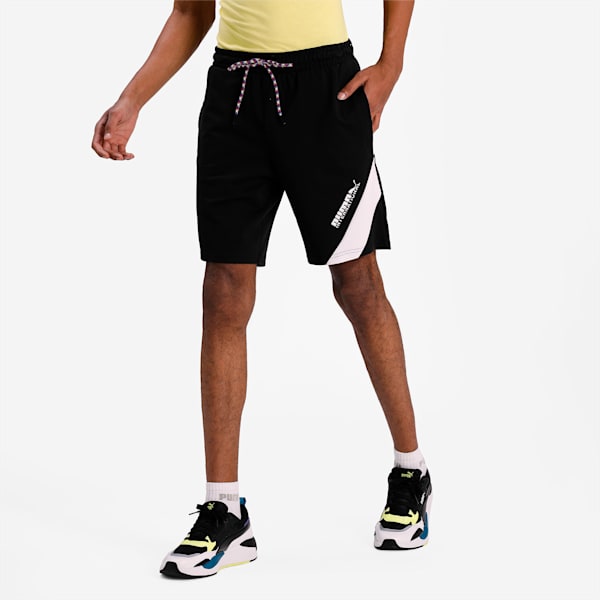 Men's Baby Terry Shorts, Puma Black, extralarge-IND