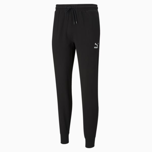 Classics Jersey Cuffed Men's Slim Pants, Puma Black, extralarge-IND