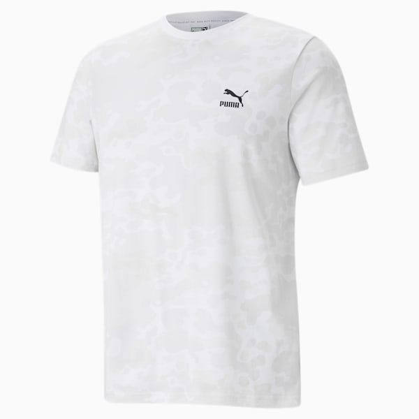 Classics Graphic Printed Men's  T-shirt, Puma White, extralarge-IND