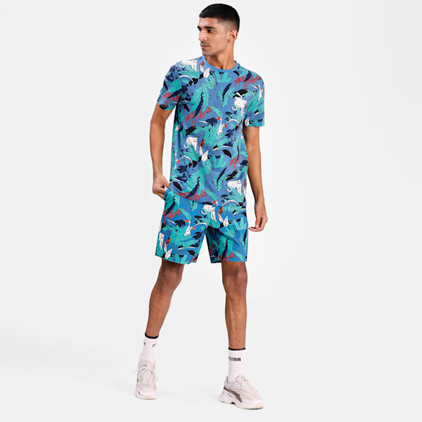 Classics Graphic Printed Men's  T-shirt, Star Sapphire, extralarge-IND