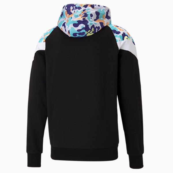 Classics Graphics MCS Hooded Men's Jacket, Puma Black-AOP, extralarge-IND