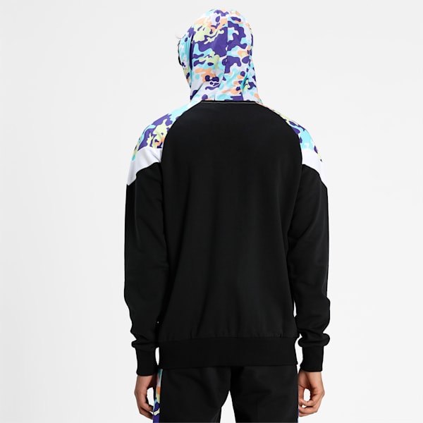 Classics Graphics MCS Hooded Men's Jacket, Puma Black-AOP, extralarge-IND