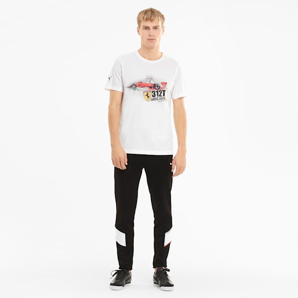 Scuderia Ferrari Race Men's Vintage Tee, Puma White, extralarge