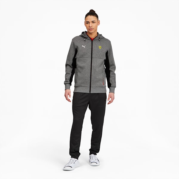 Scuderia Ferrari Race Men's Hooded Sweat Jacket, Medium Gray Heather, extralarge
