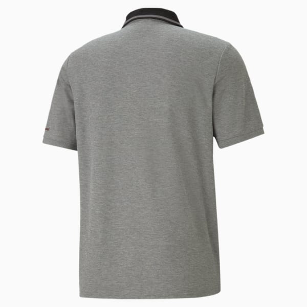 Scuderia Ferrari Race Men's Polo, Medium Gray Heather, extralarge