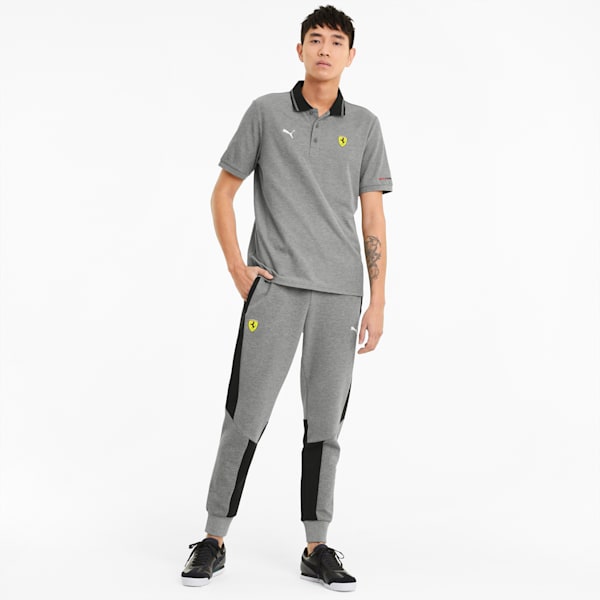 Polo Scuderia Ferrari Race para Hombre, Medium Gray Heather, extralarge