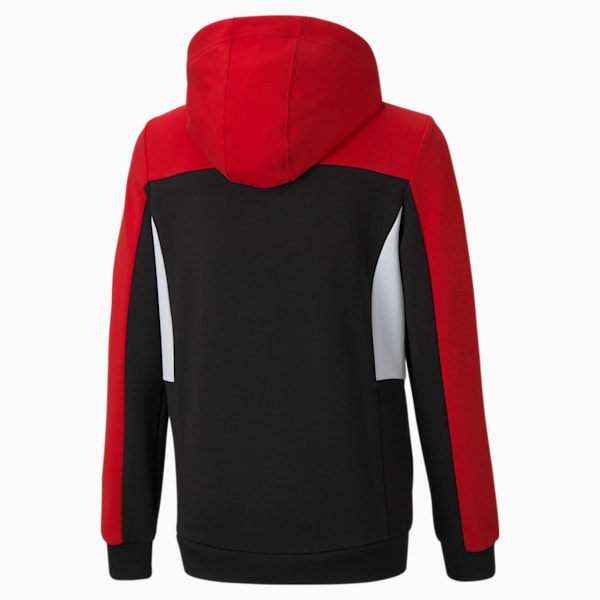 Scuderia Ferrari  Unisex Kids Hooded Sweat Jacket, Rosso Corsa