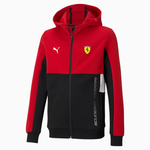 Scuderia Ferrari Kids' Hooded Sweat Jacket, Rosso Corsa, extralarge