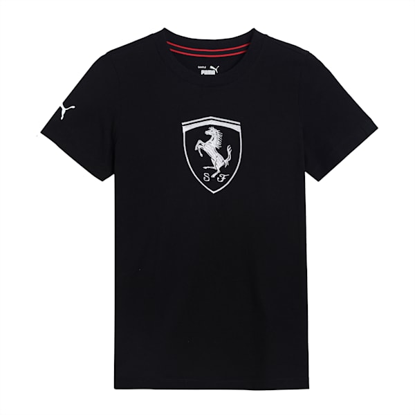 Scuderia Ferrari Racing Youth Big Shield T-Shirt, Puma Black, extralarge-IND
