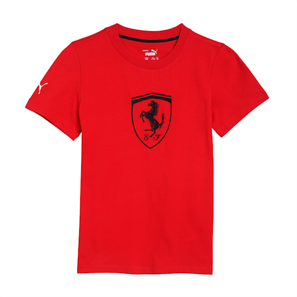 Scuderia Ferrari Racing Youth Big ShieldT-Shirt, Rosso Corsa