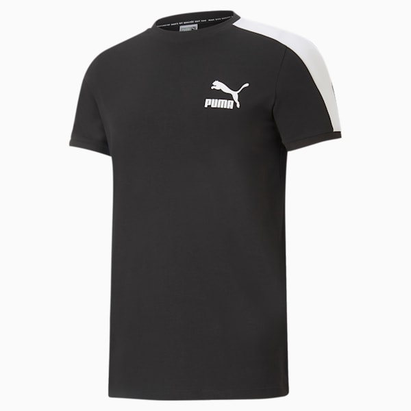 Camiseta icónica T7 para hombre, Puma Black