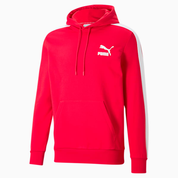 Iconic T7 Men's Hoodie, High Risk Red, extralarge