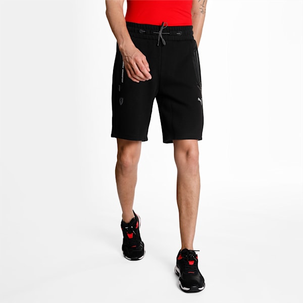 Scuderia Ferrari Style Men's Sweat Shorts, Puma Black