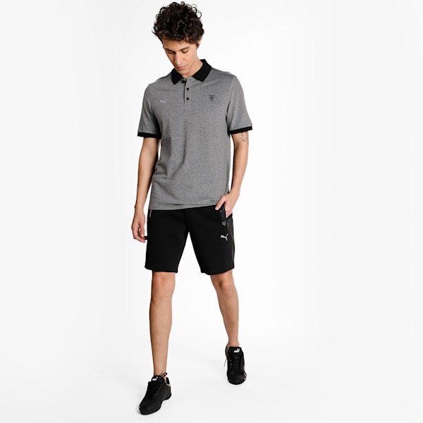 Scuderia Ferrari Style Two-Tone Men's Polo Shirt, Puma Black, extralarge-IND
