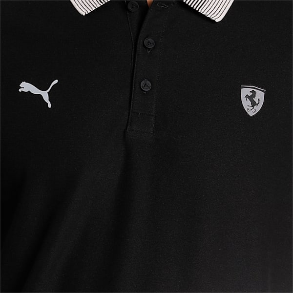 Scuderia Ferrari Style Gradient Men's Polo Shirt, Puma Black