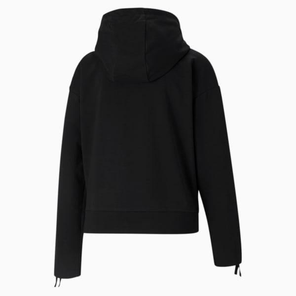 Scuderia Ferrari Style Hooded Women's Relaxed Sweat Jacket, Puma Black, extralarge-IND