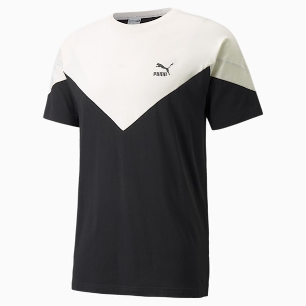 Iconic MCS Men's  T-shirt, Puma Black-Ivory Glow, extralarge-IND
