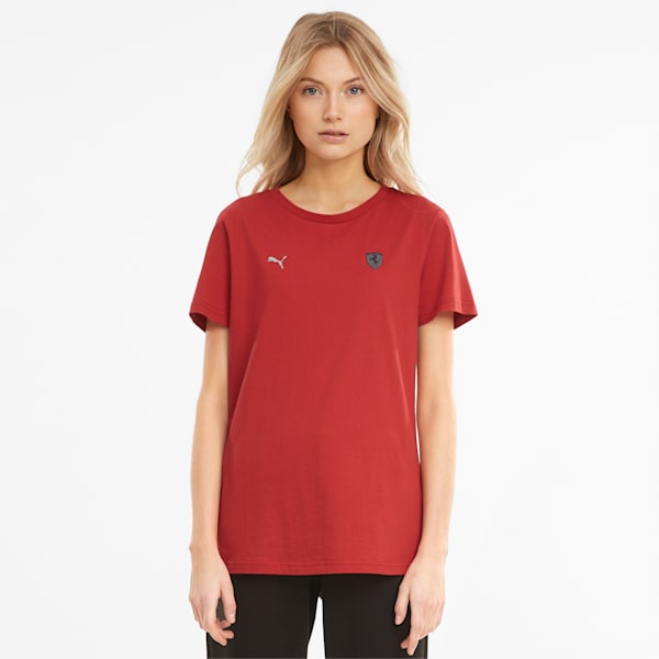 Scuderia Ferrari Style Shield Relaxed Women's T-shirt, American Beauty, extralarge-IND