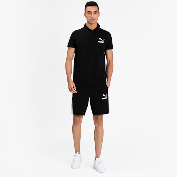 Iconic T7 Men's Polo Shirt, Puma Black, extralarge-IND
